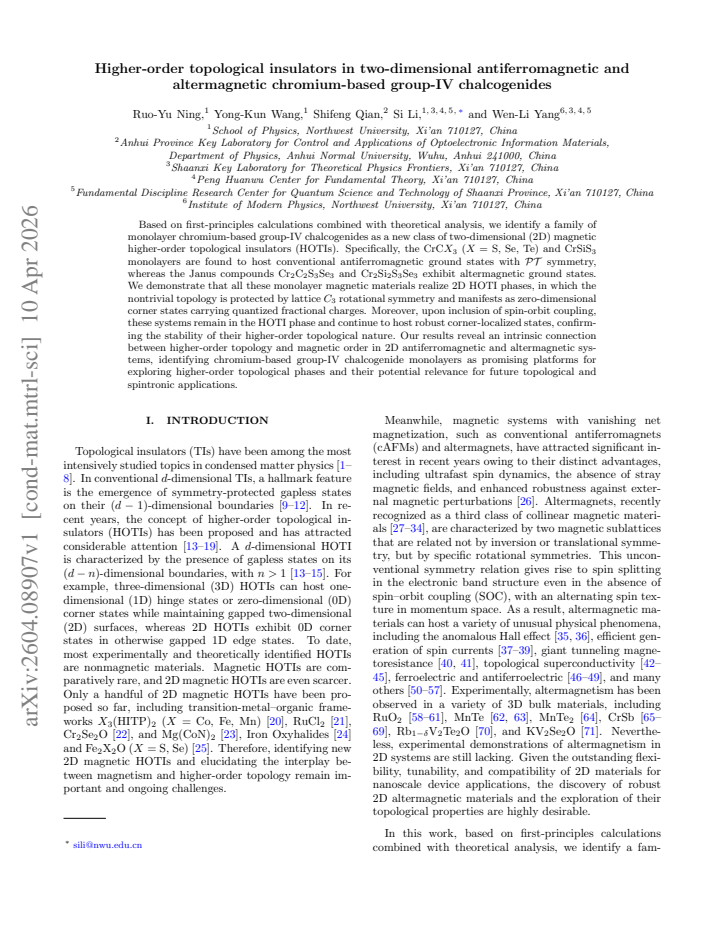 First page
