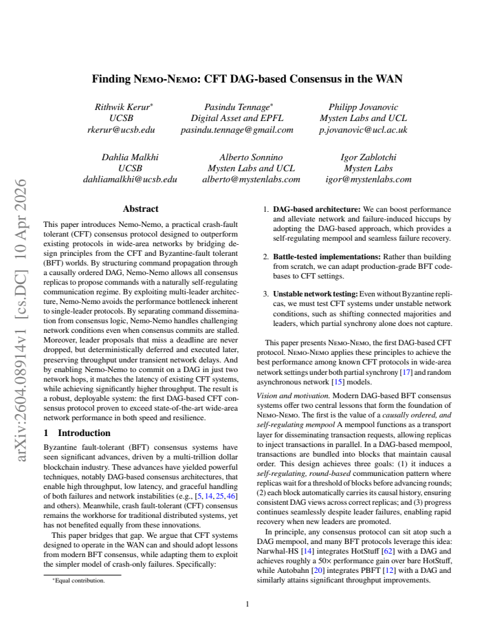 First page
