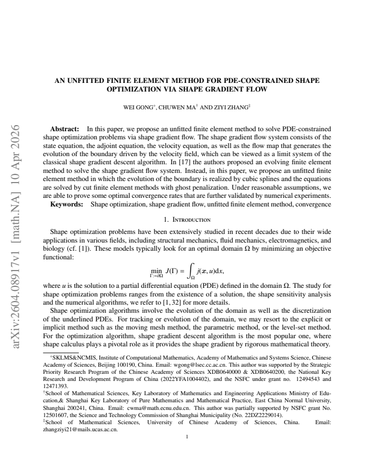 First page