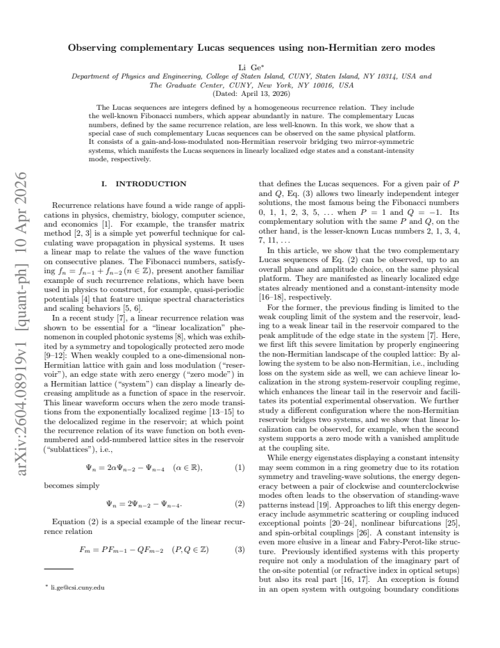 First page
