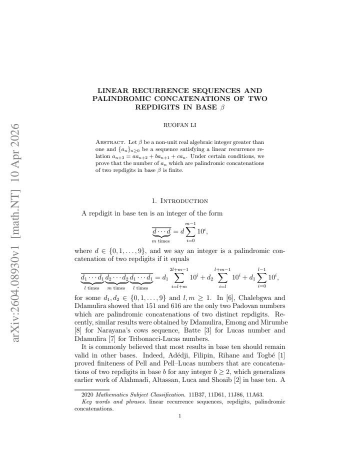 First page