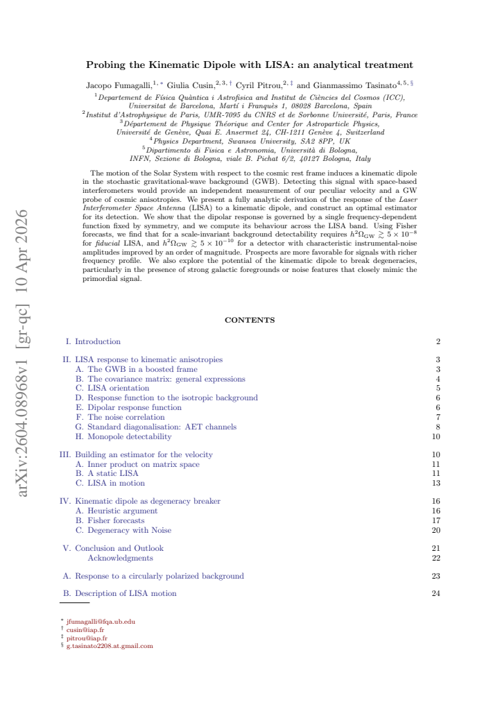 First page