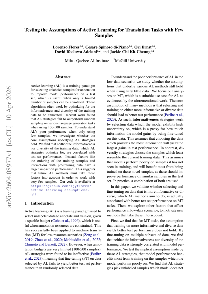 First page