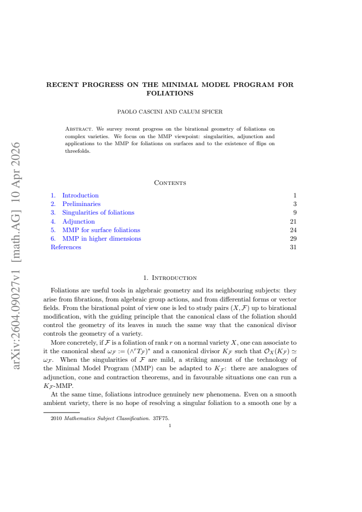 First page