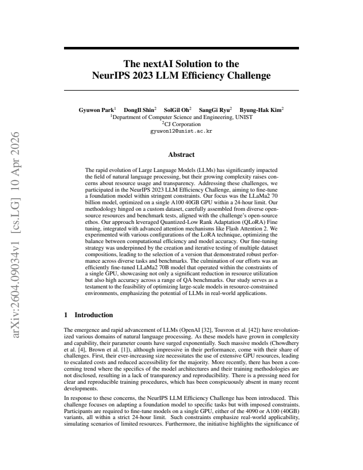 First page