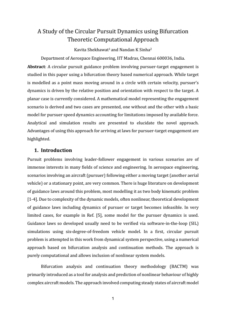 First page