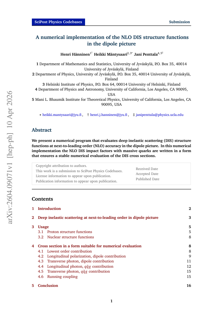 First page