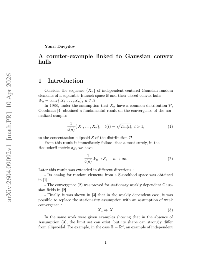 First page