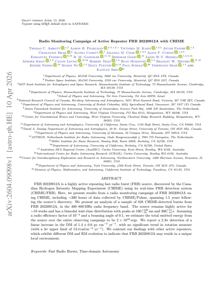 First page