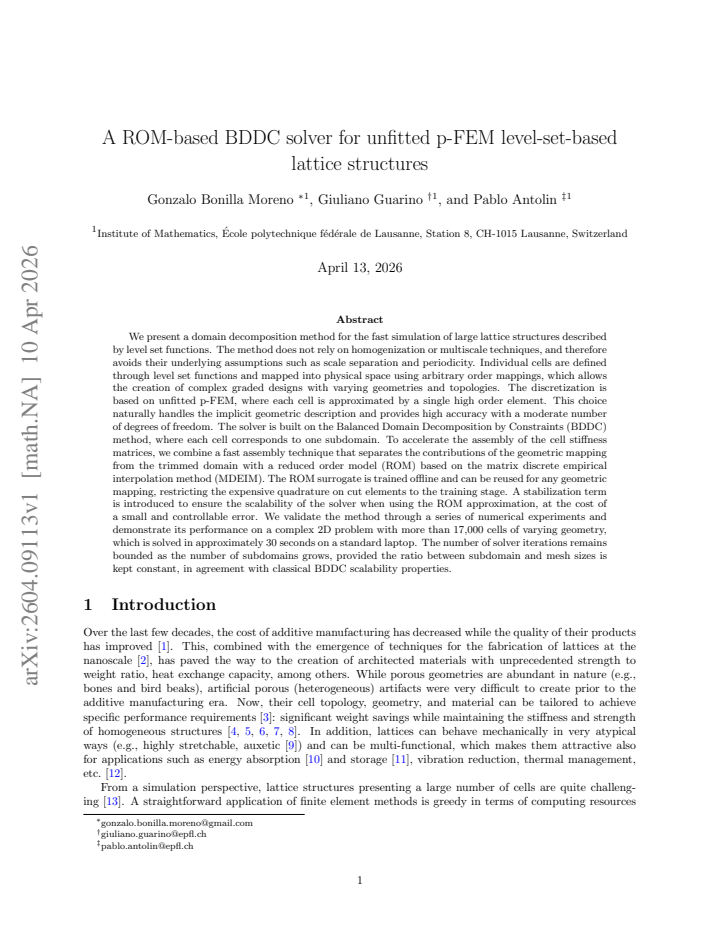 First page