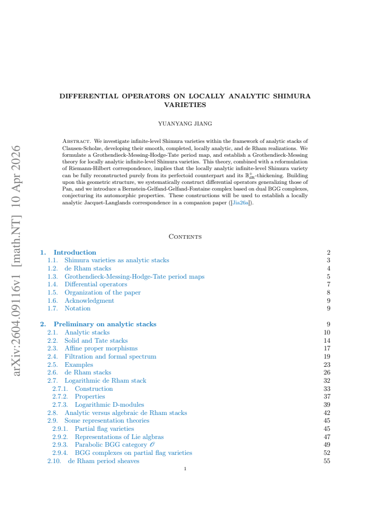 First page