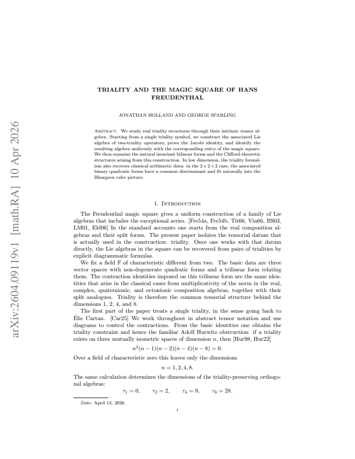 First page