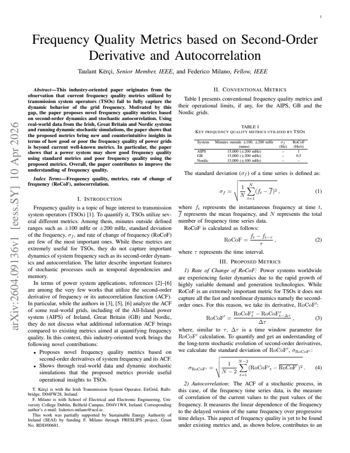 First page