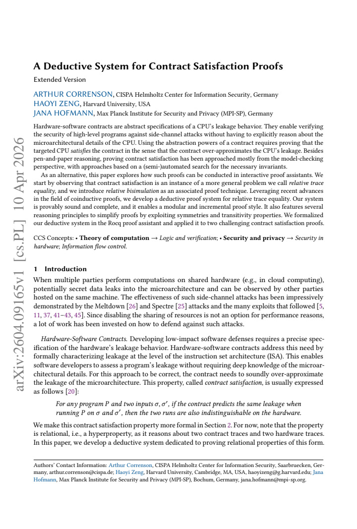 First page