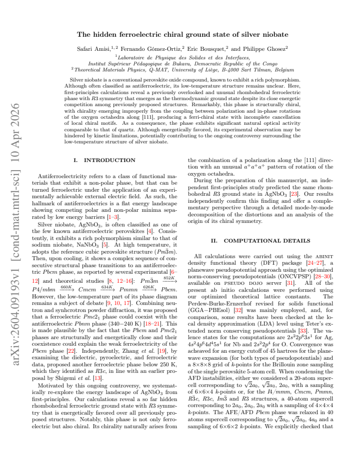 First page