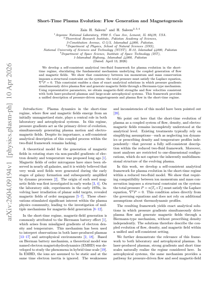 First page