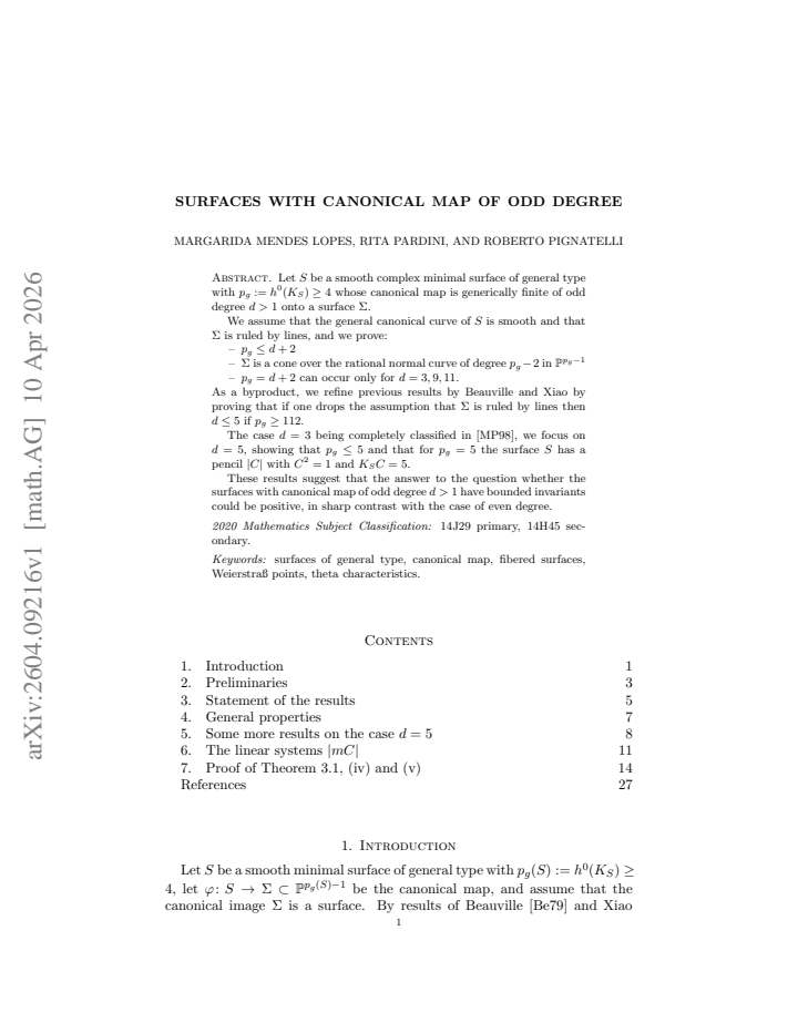 First page