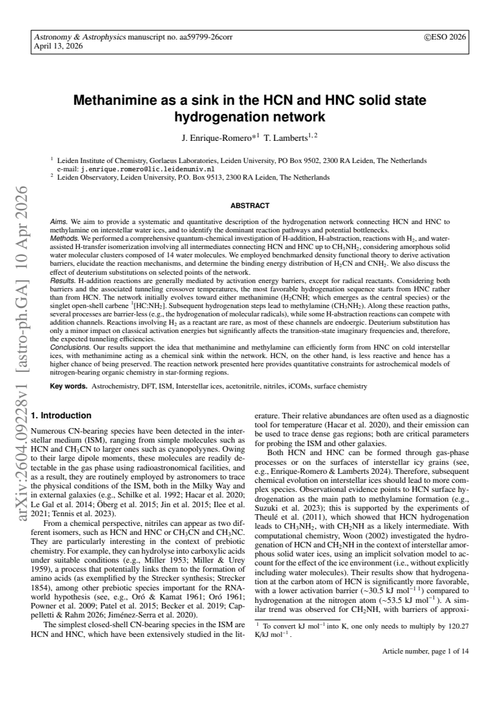 First page