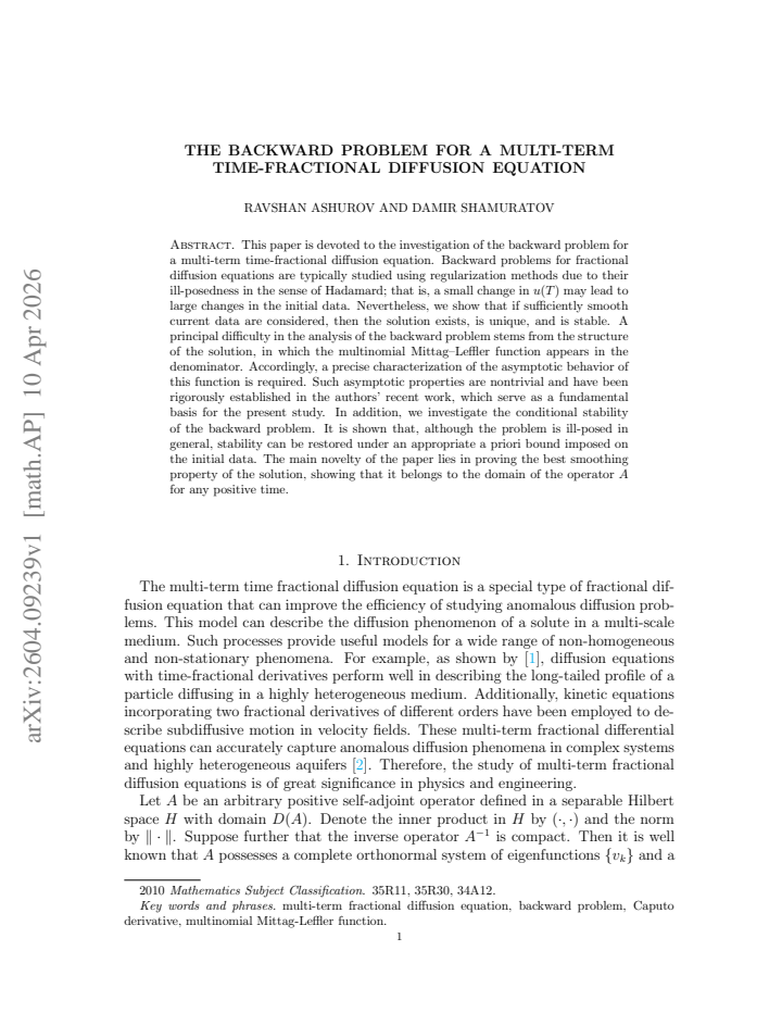 First page