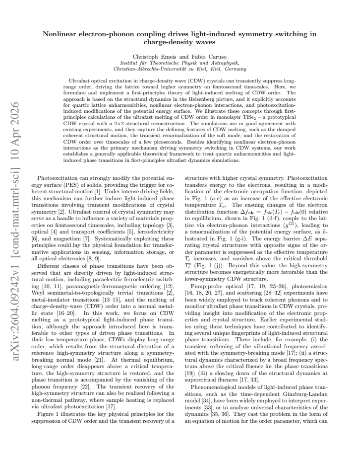 First page