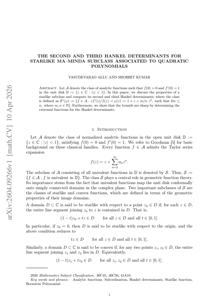 First page
