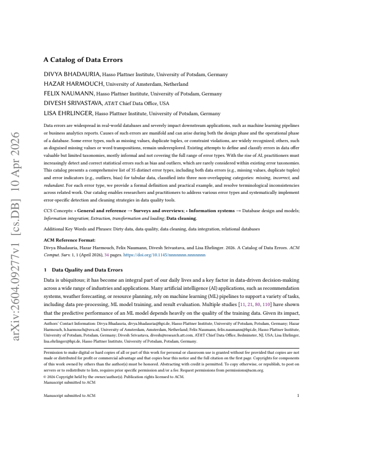 First page