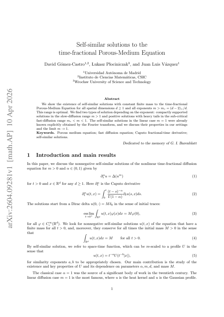 First page