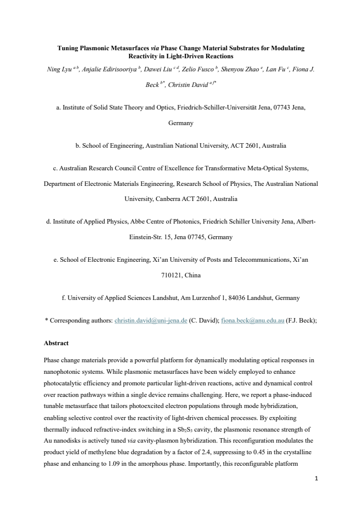 First page