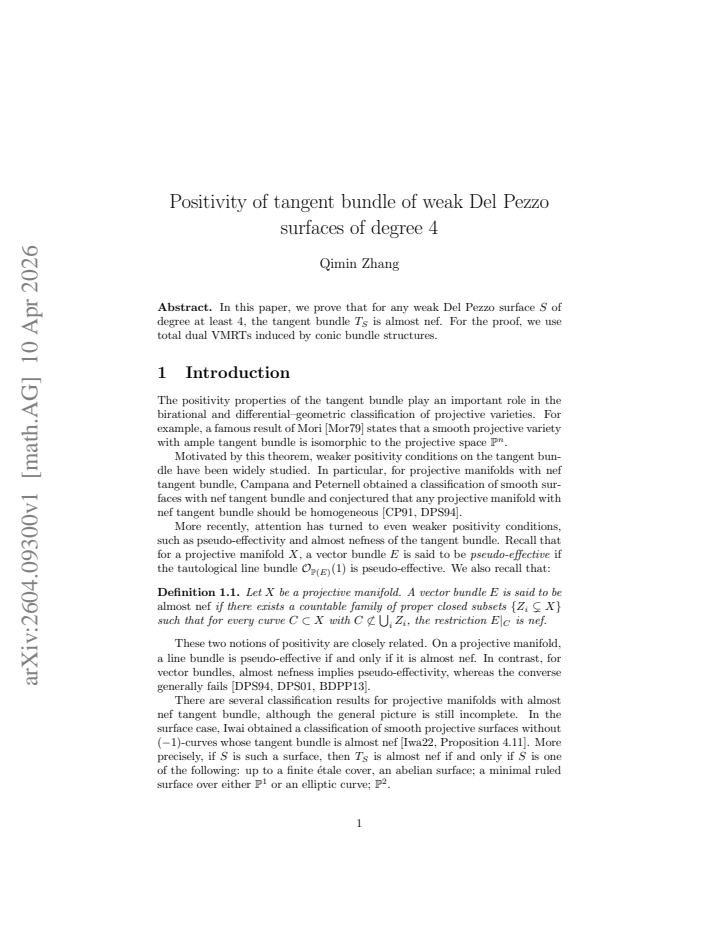 First page