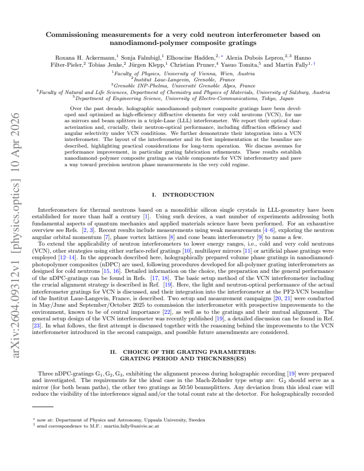 First page