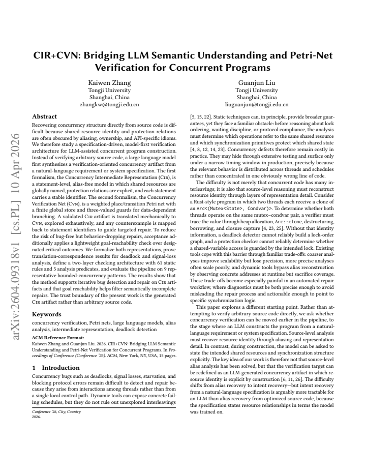 First page