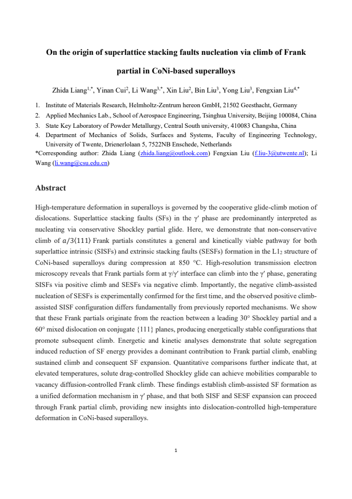 First page
