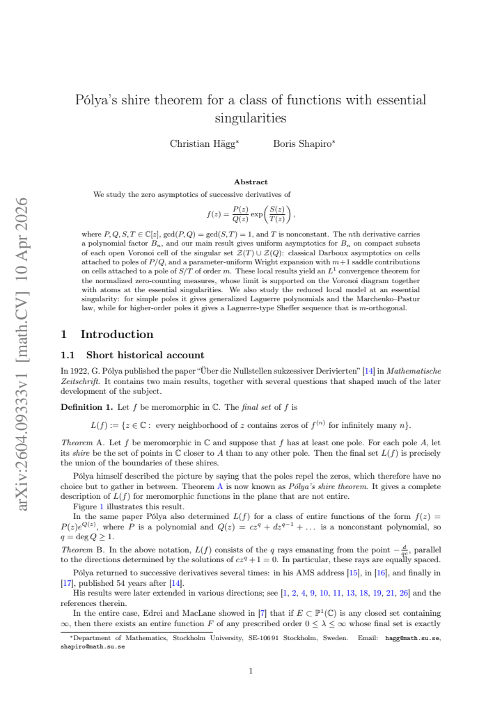 First page