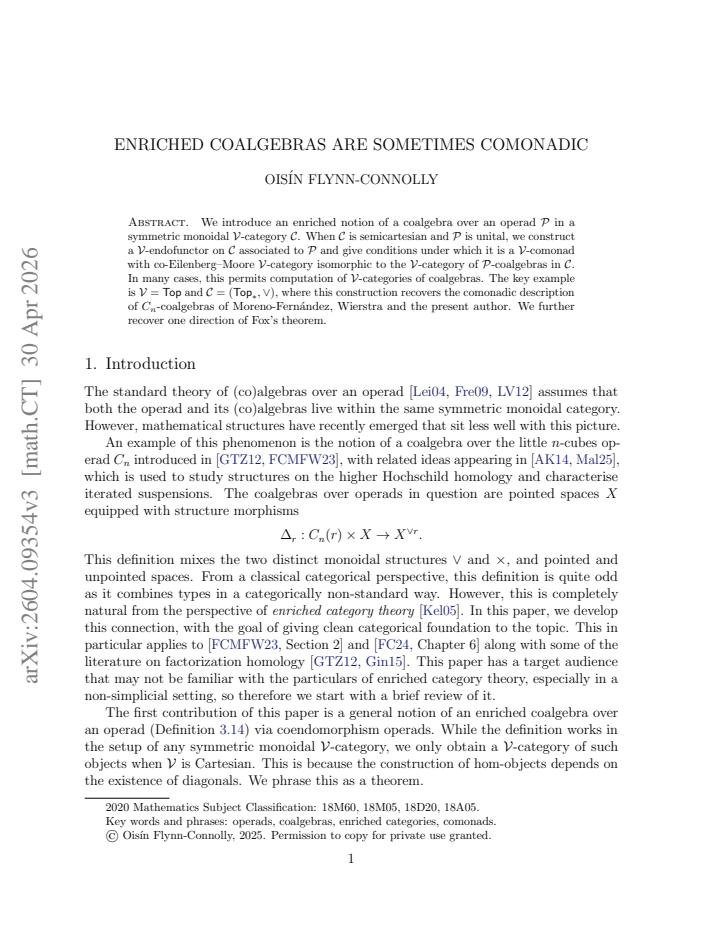 First page