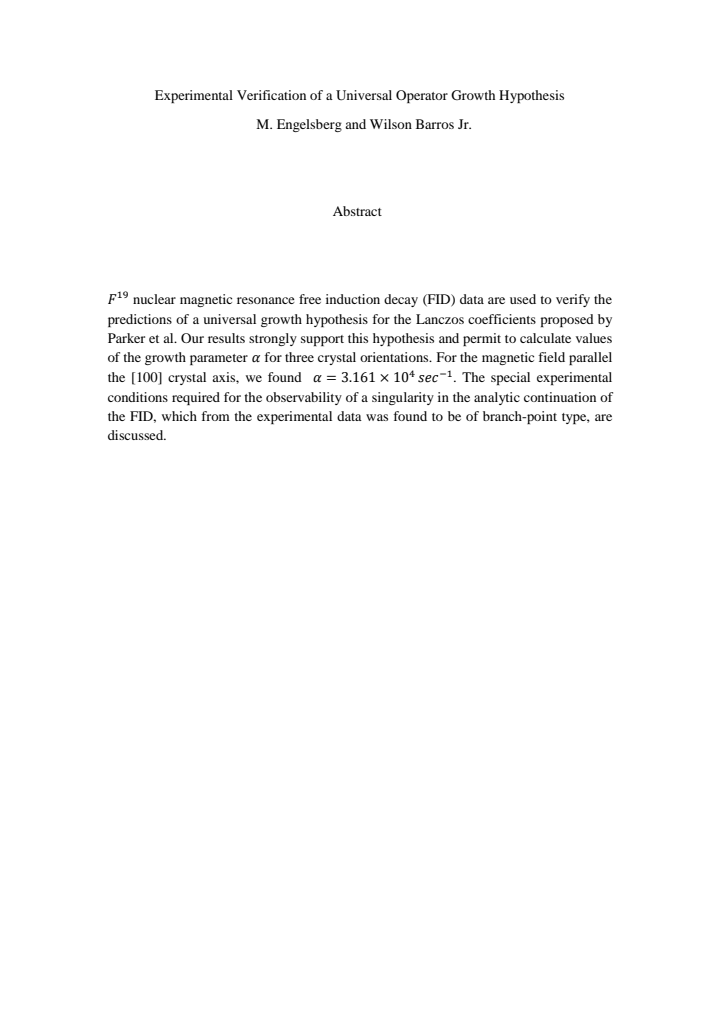 First page