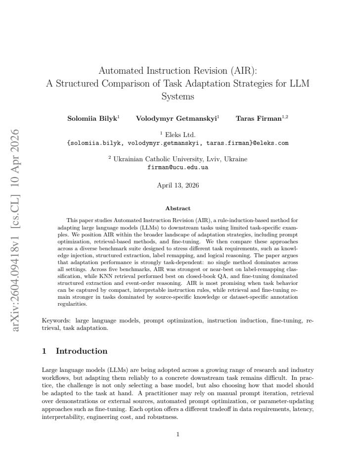 First page