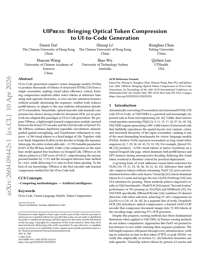 First page