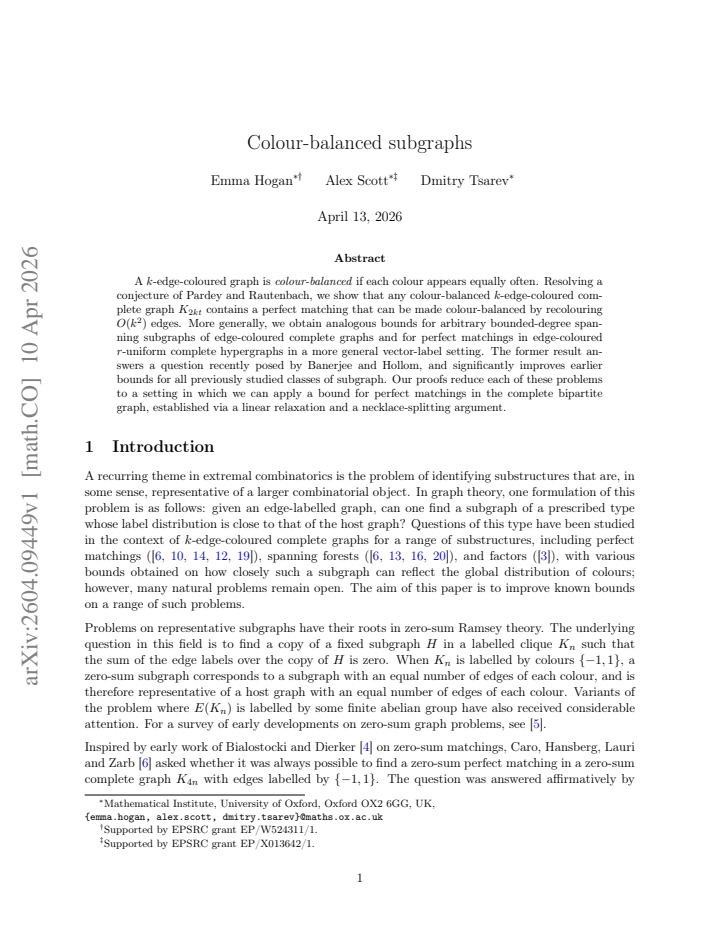 First page