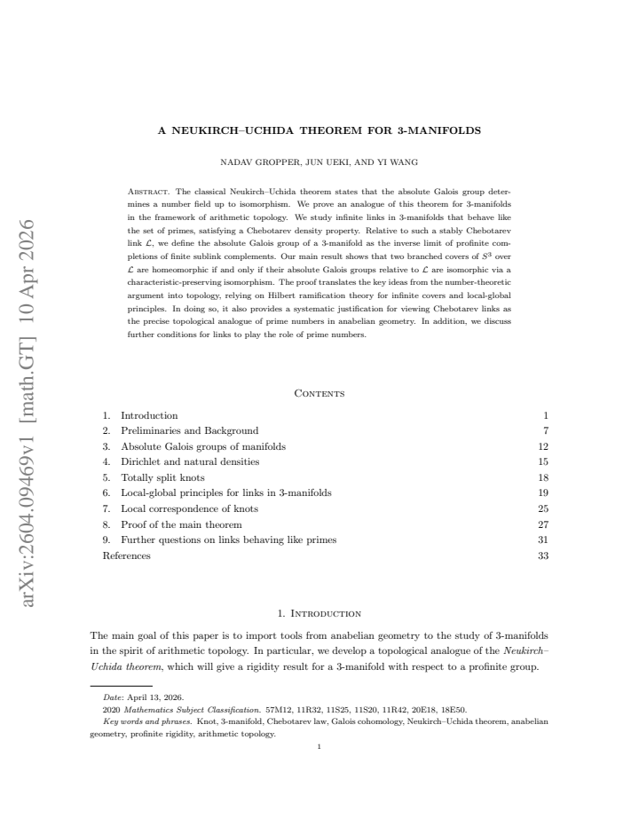 First page