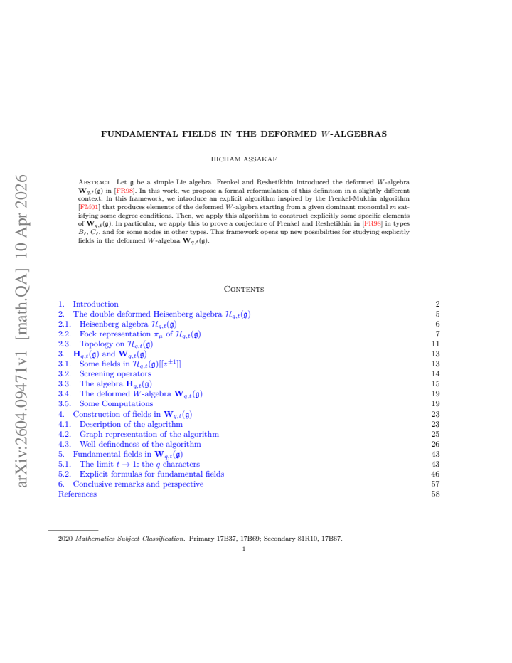 First page