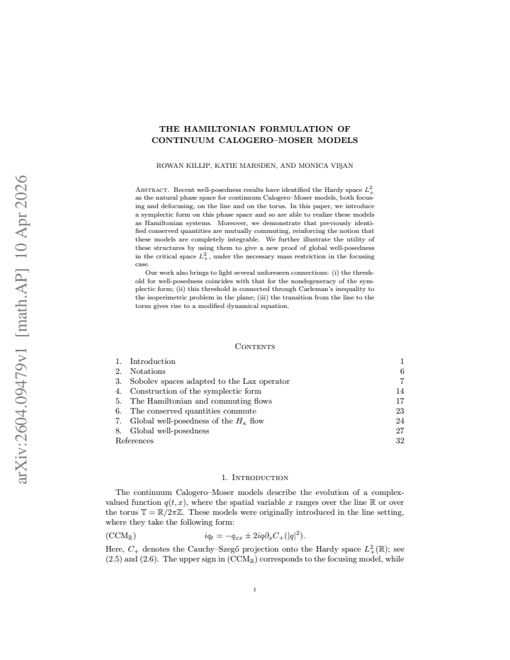 First page