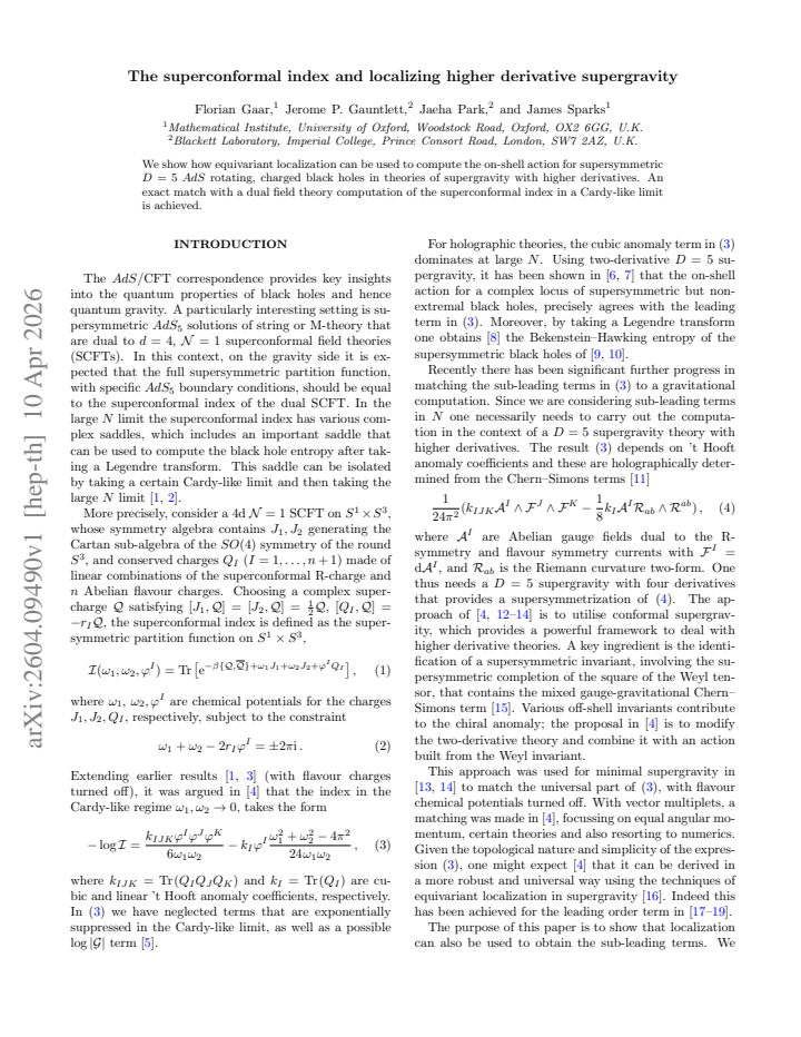 First page