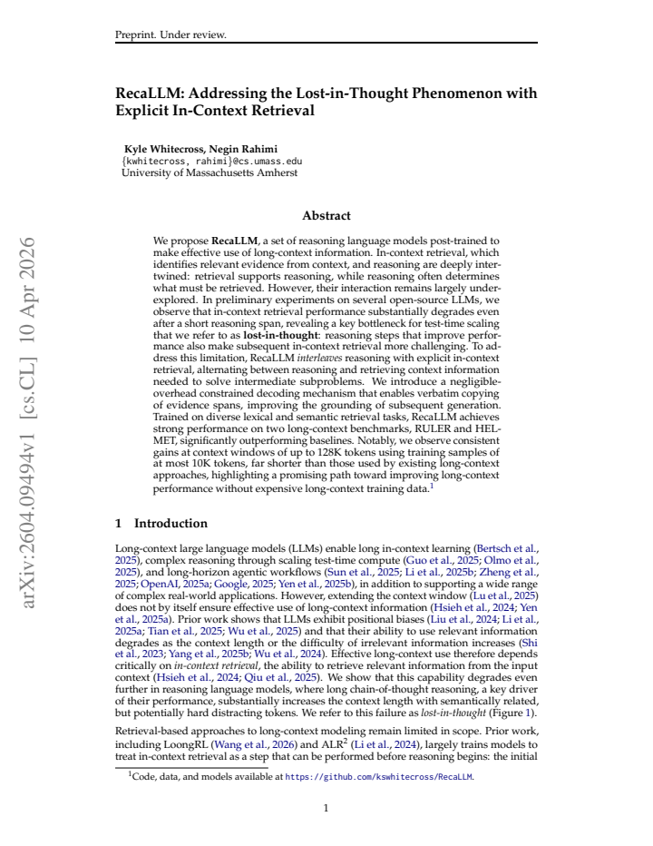 First page
