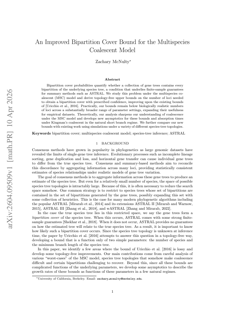 First page