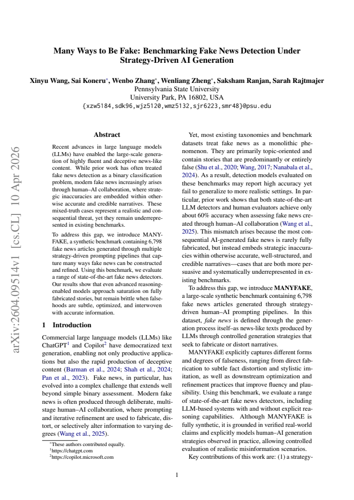 First page