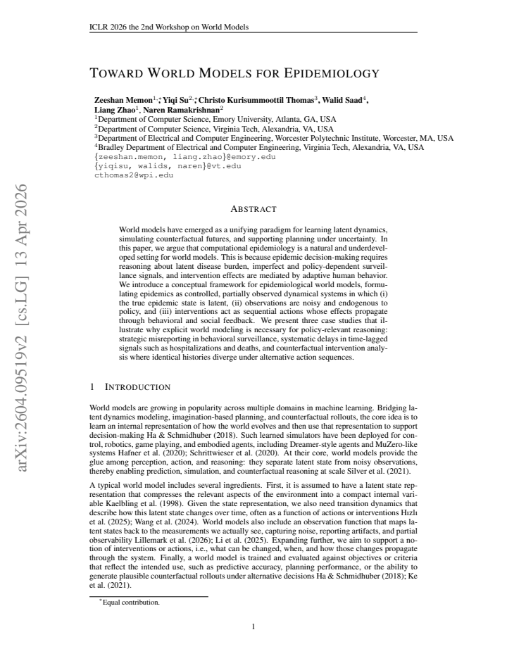 First page
