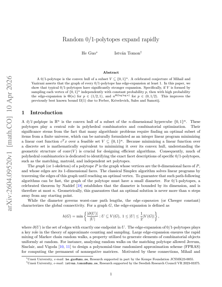 First page