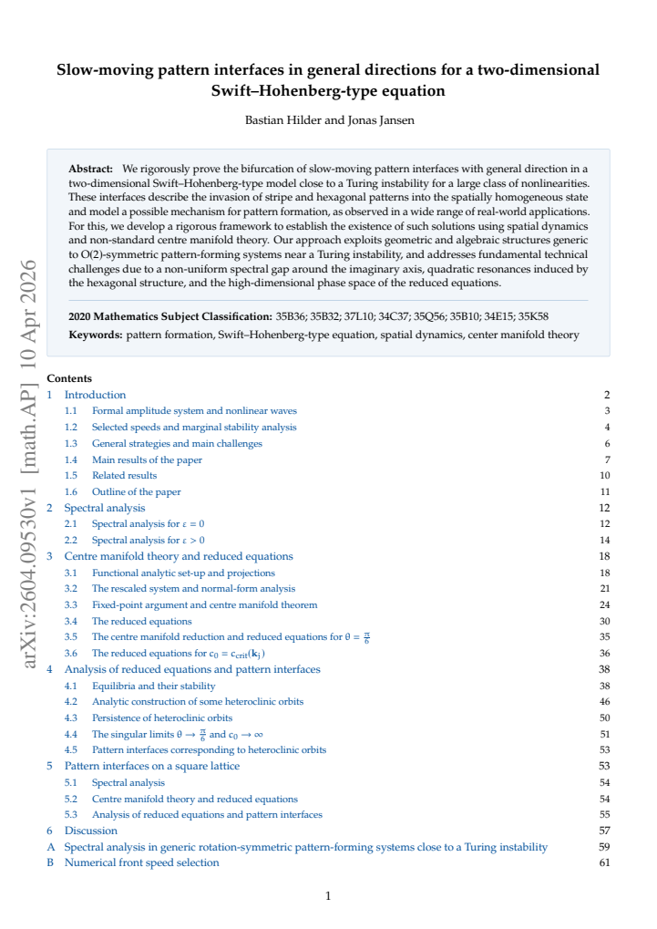 First page