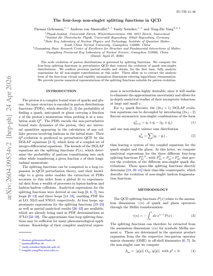 First page