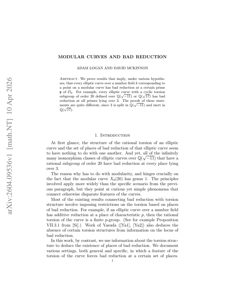 First page